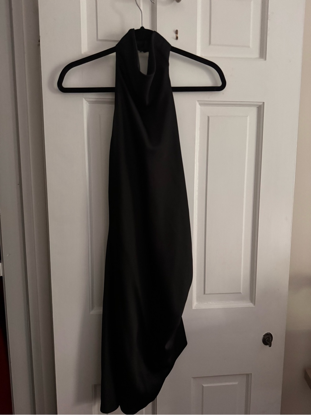 Gianni Bini Black Backless Halter Dress